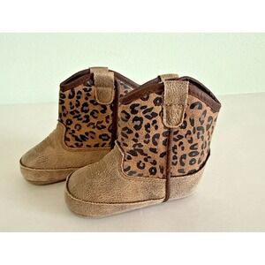 Ariat Cowgirl Boots "Cheetah" Girls' Baby Toddler 4" Footbed @ Size 3 Infant